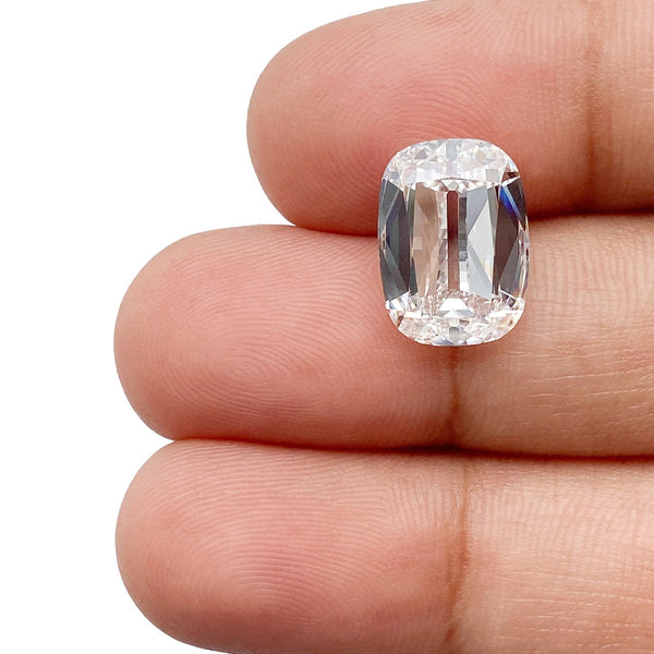 Elongated Cushion Old Mine Cushion Cut Diamond Ring E/VVS2 Cushion