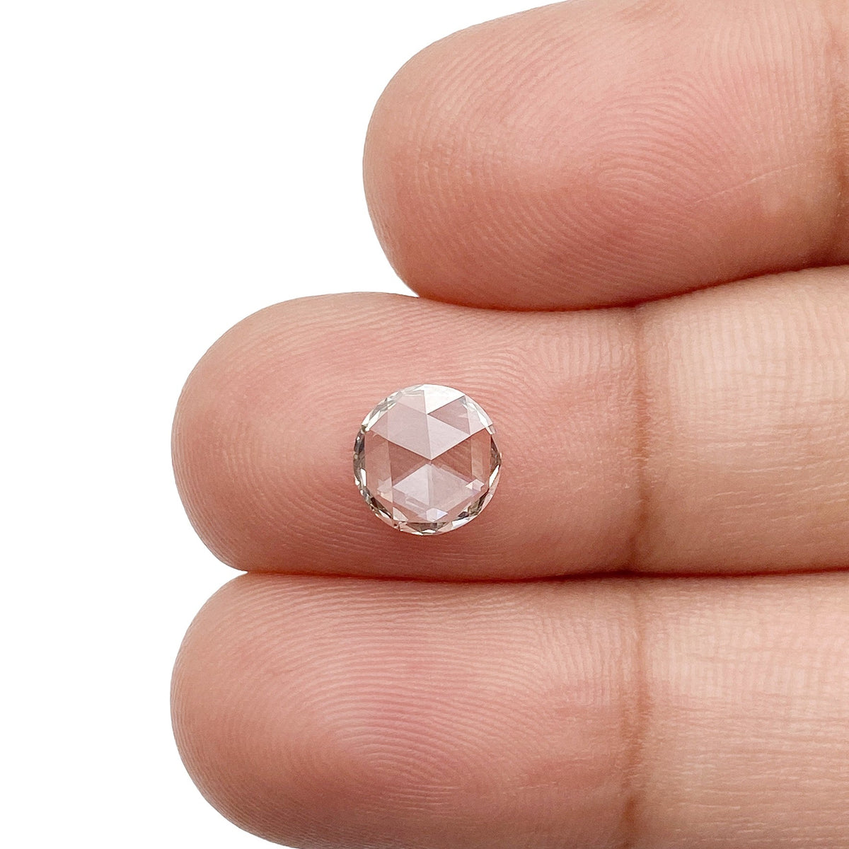 0.56ct | Fancy Greenish Brown/VVS Round Shape Rose Cut Lab Diamond-LITHOS Diamond