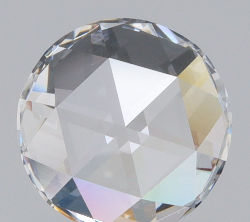 0.66ct | F/VS1 Round Shape Rose Cut Lab Diamond (IGI)-LITHOS Diamond