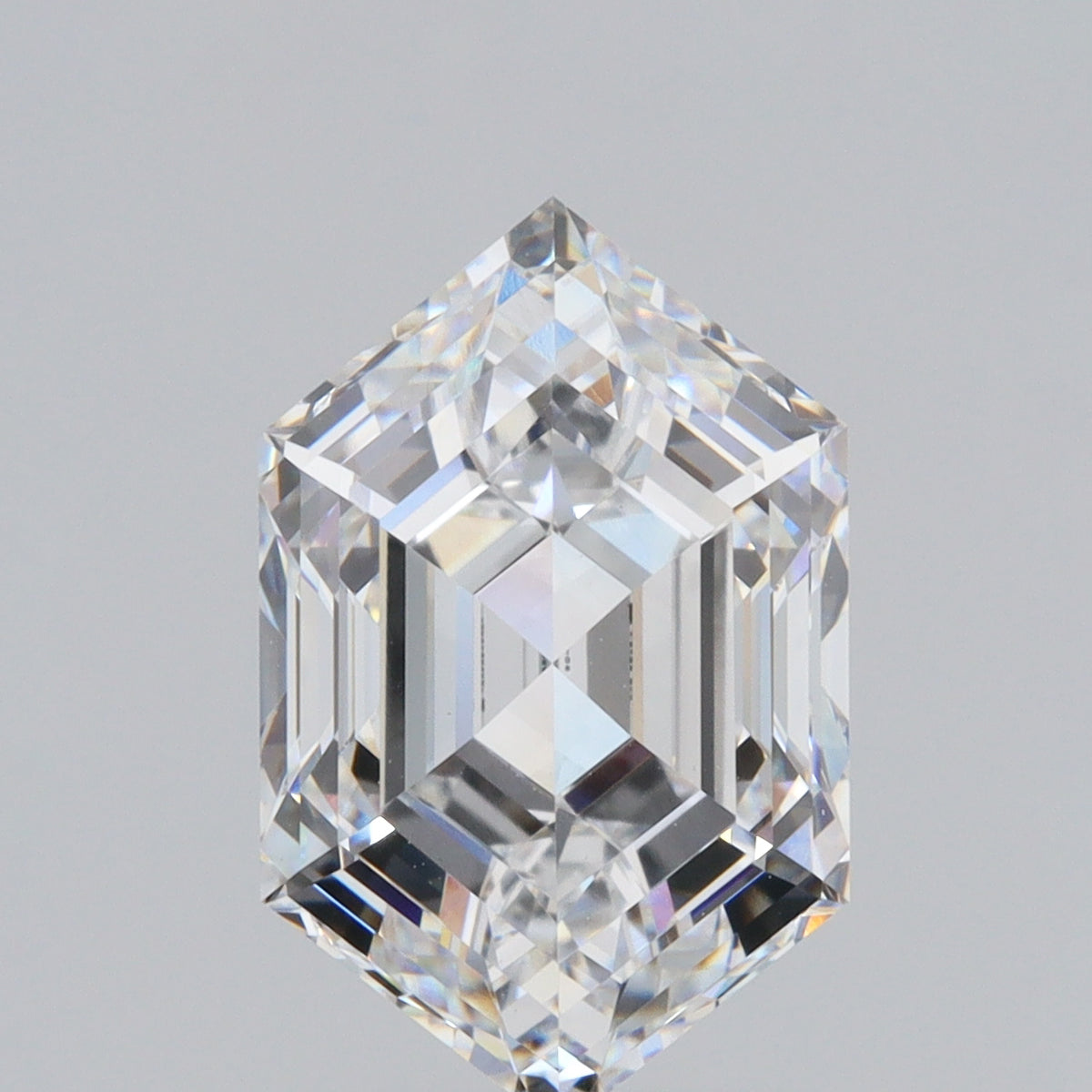4.21ct | E/VS1 Hexagon Shape Step Cut Lab Diamond (IGI)-LITHOS Diamond