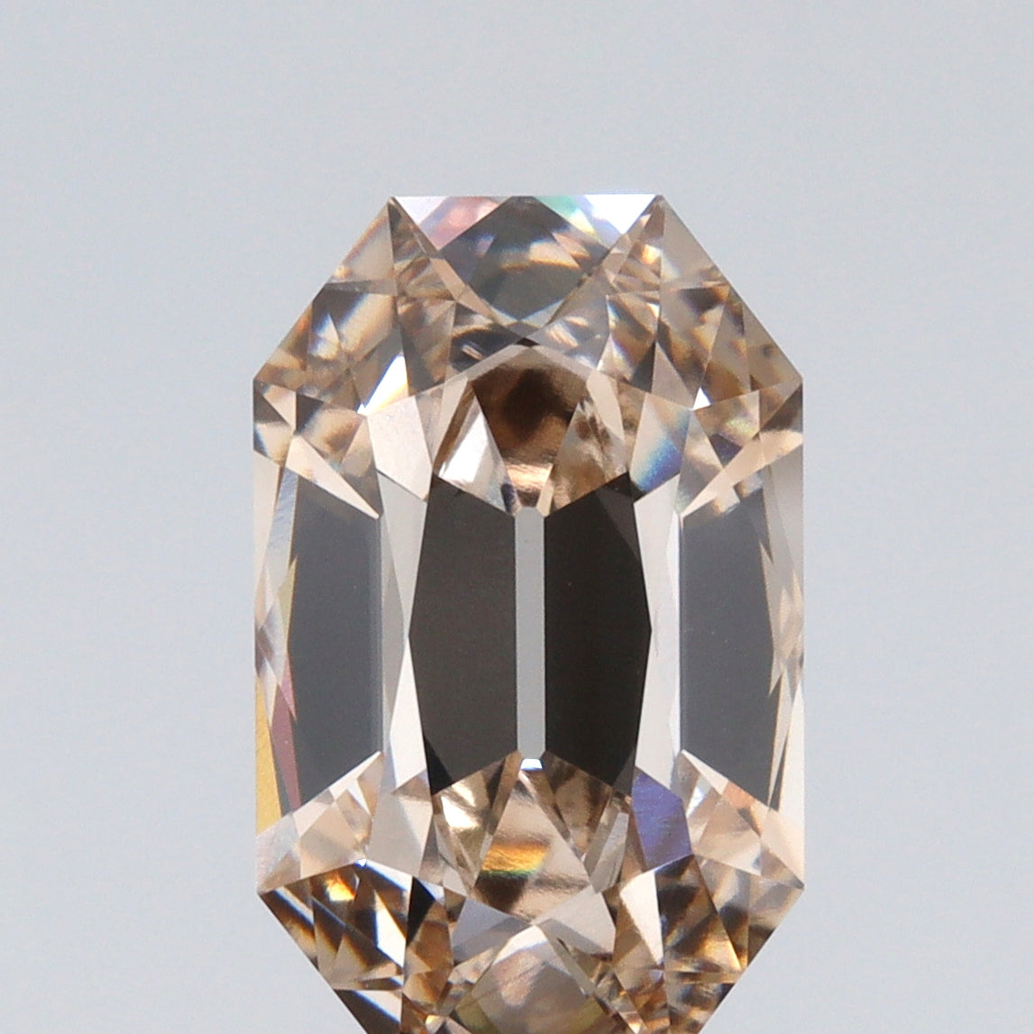 3.60ct | O-P/VVS2 Champagne Octagon Shape Old Mine Cut Lab Diamond (IGI)