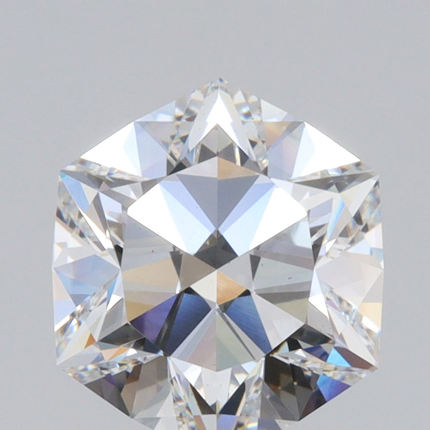 2.35ct | D/VS1 Hexagon Shape Brilliant Cut Lab Diamond (IGI)