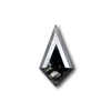 2.38ct | Salt & Pepper Kite Shape Step Cut Lab Diamond