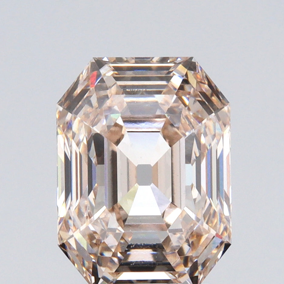 2.92ct | K/VVS2 Champagne Octagon Shape Step Cut Lab Diamond (IGI)-LITHOS Diamond