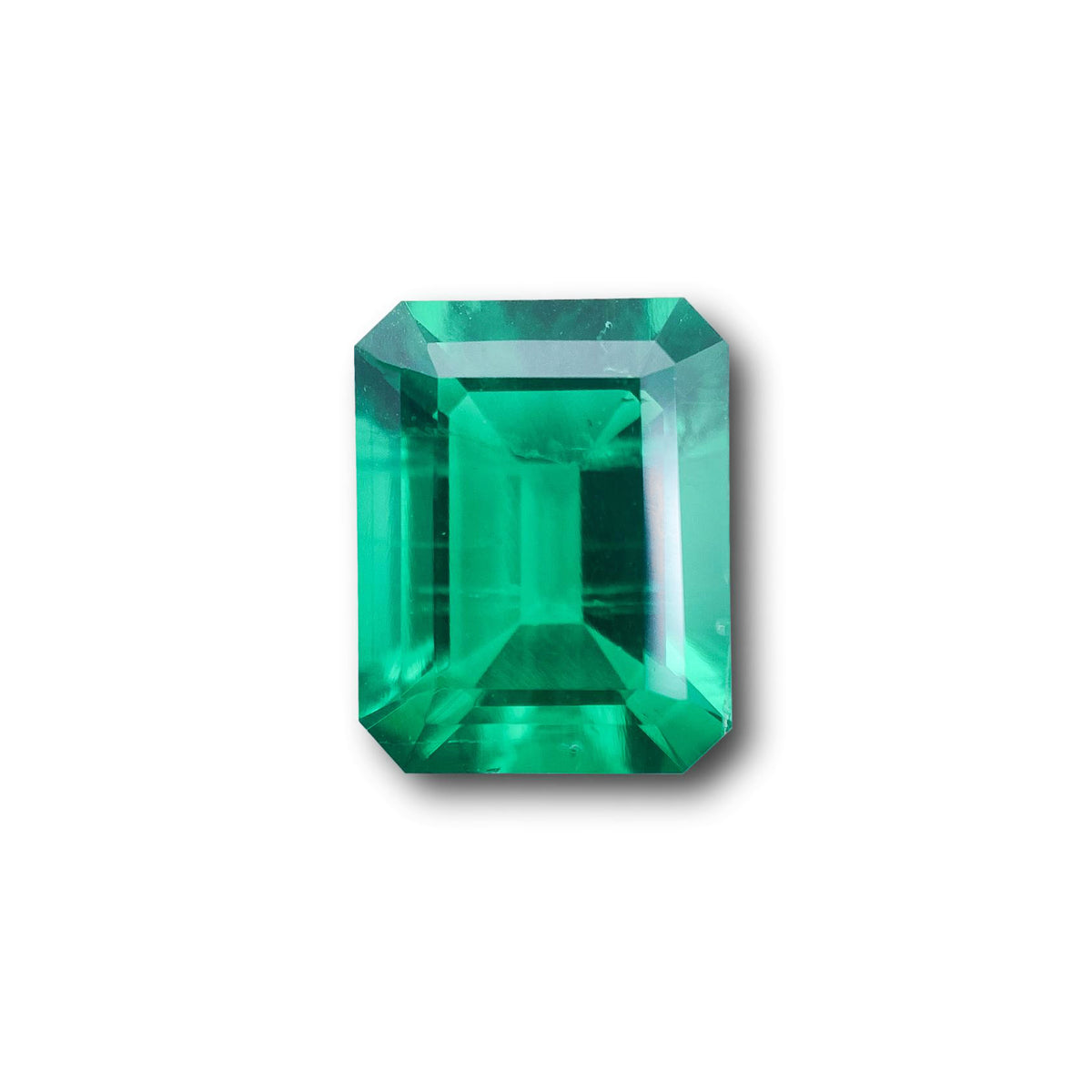 3.99ct | Step Cut Emerald Shape Lab Emerald