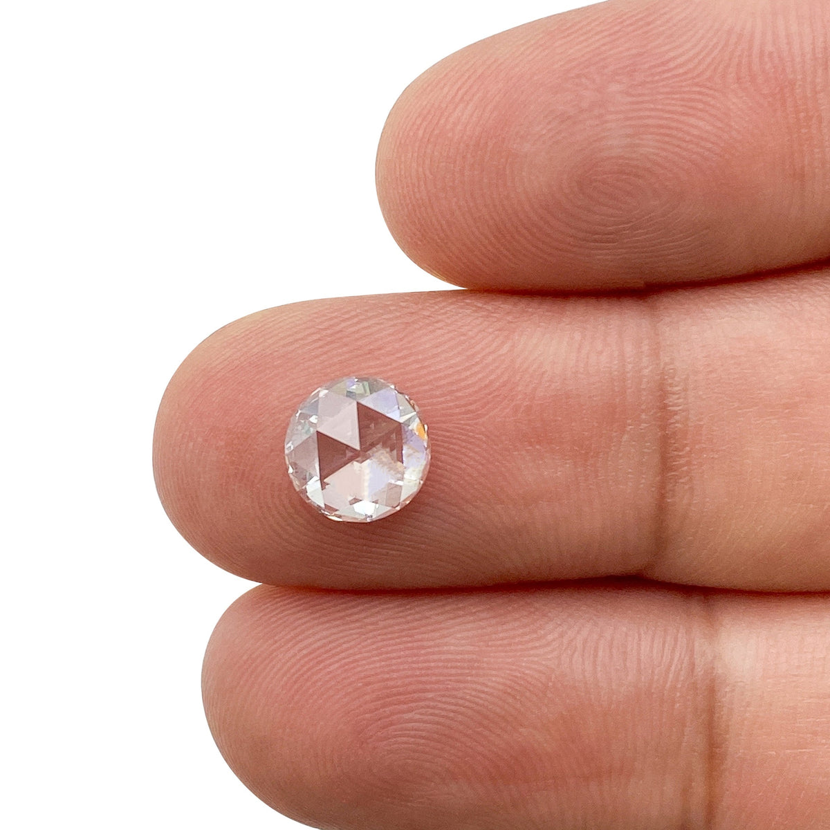 1.04ct | F/VS1 Round Shape Rose Cut Lab Diamond (IGI)-LITHOS Diamond