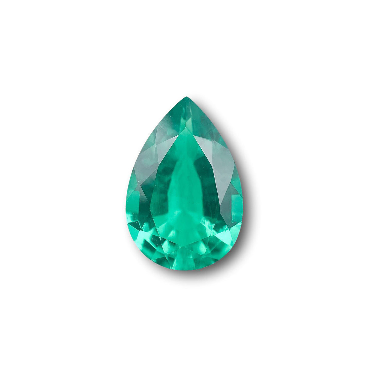 2.99ct | Brilliant Cut Pear Shape Lab Emerald