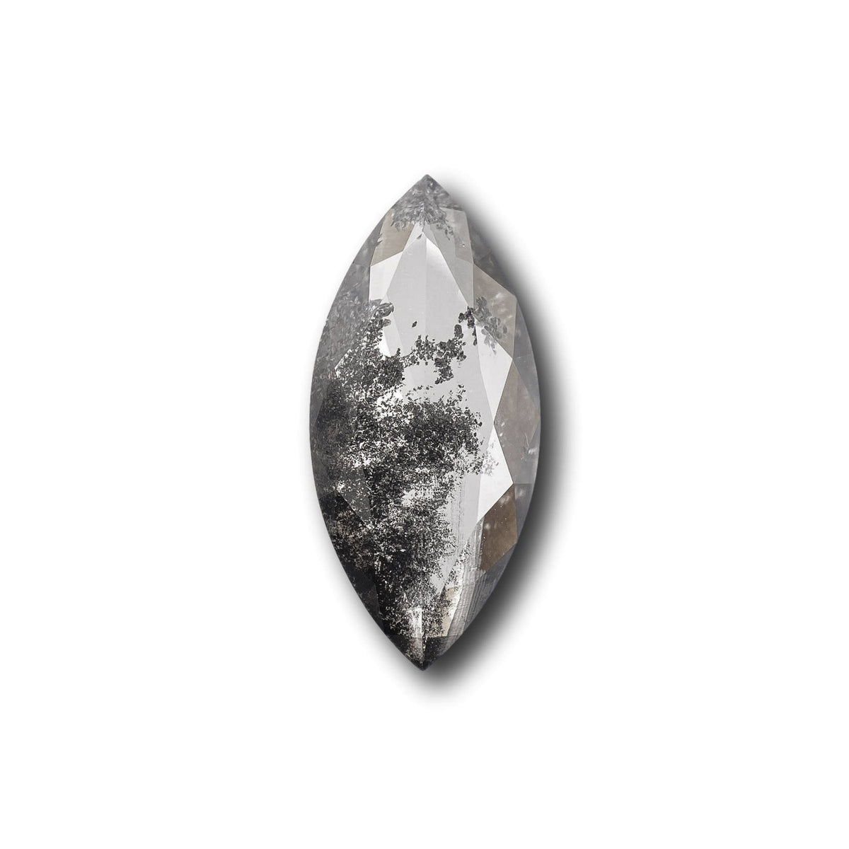 2.20ct | Salt & Pepper Marquise Shape Rose Cut Lab Diamond