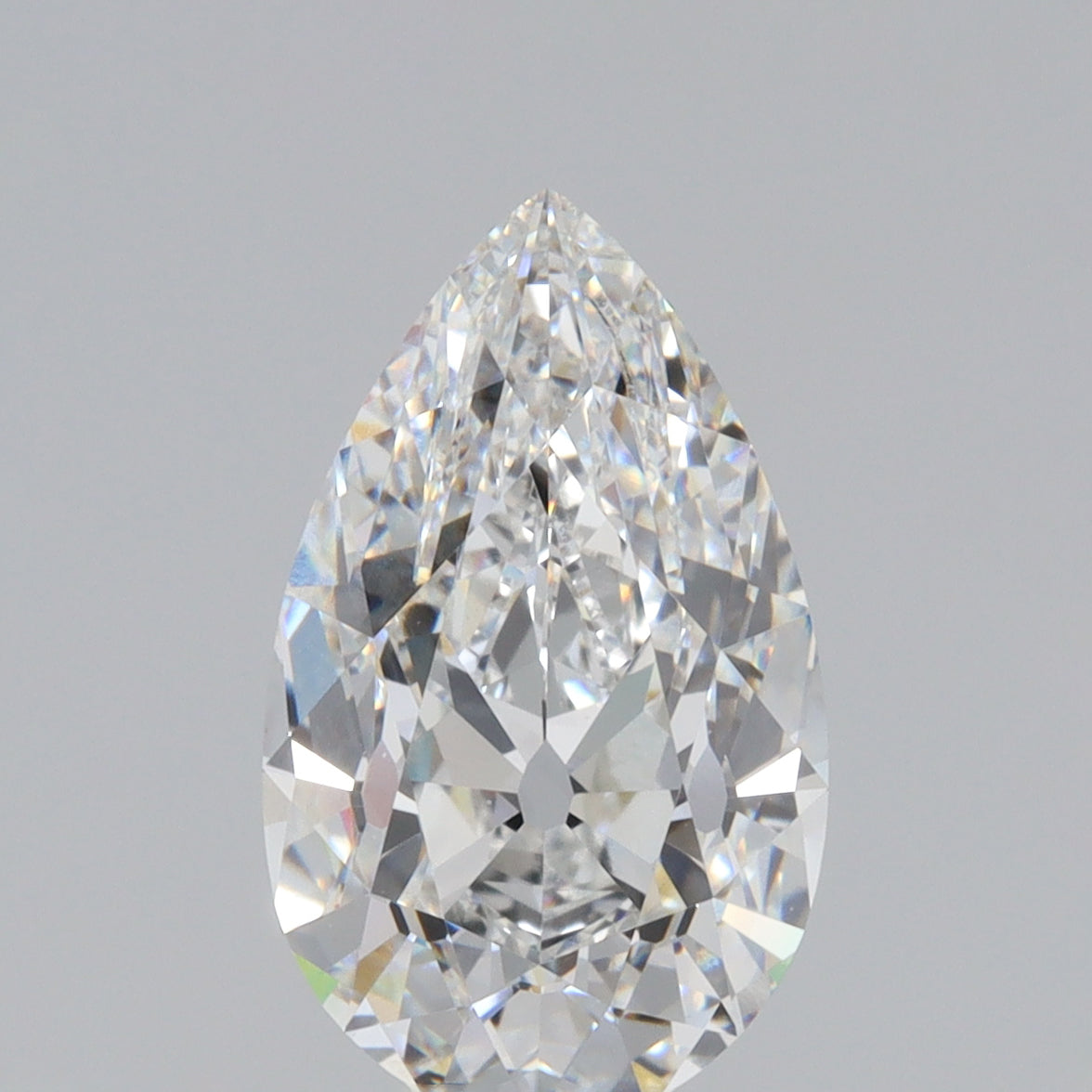 3.10ct | E/VVS2 Pear Shape Old Mine Cut Lab Diamond (IGI)-LITHOS Diamond