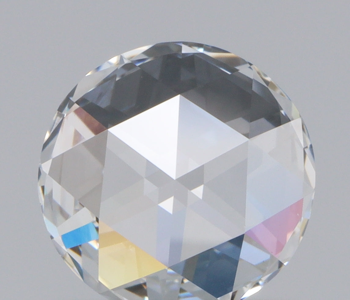0.71ct | F/VVS2 Round Shape Rose Cut Lab Diamond (IGI)