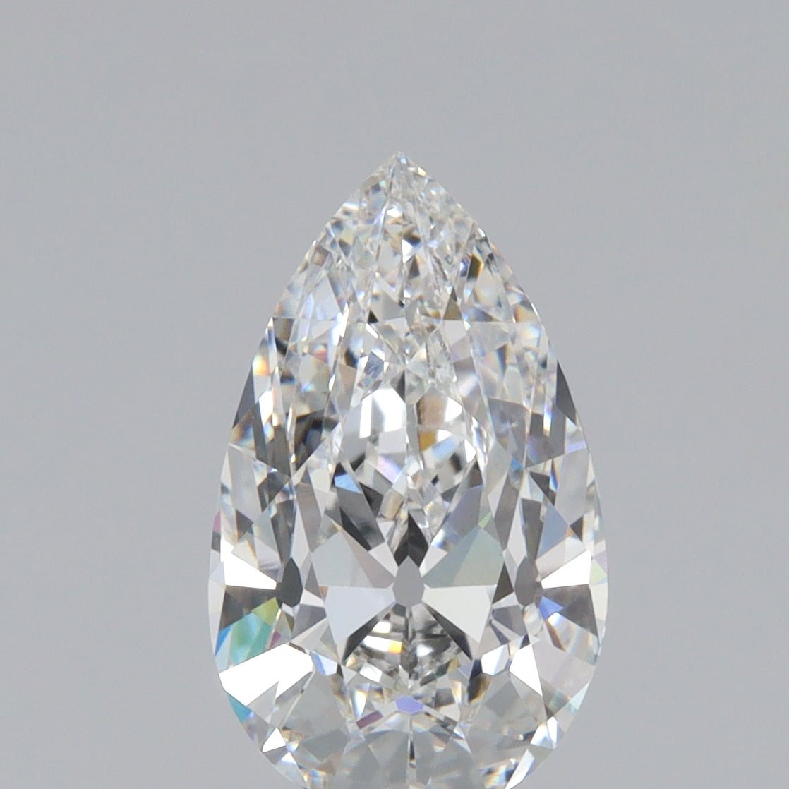 2.45ct | F/VVS2 Pear Shape Old Mine Cut Lab Diamond (IGI)