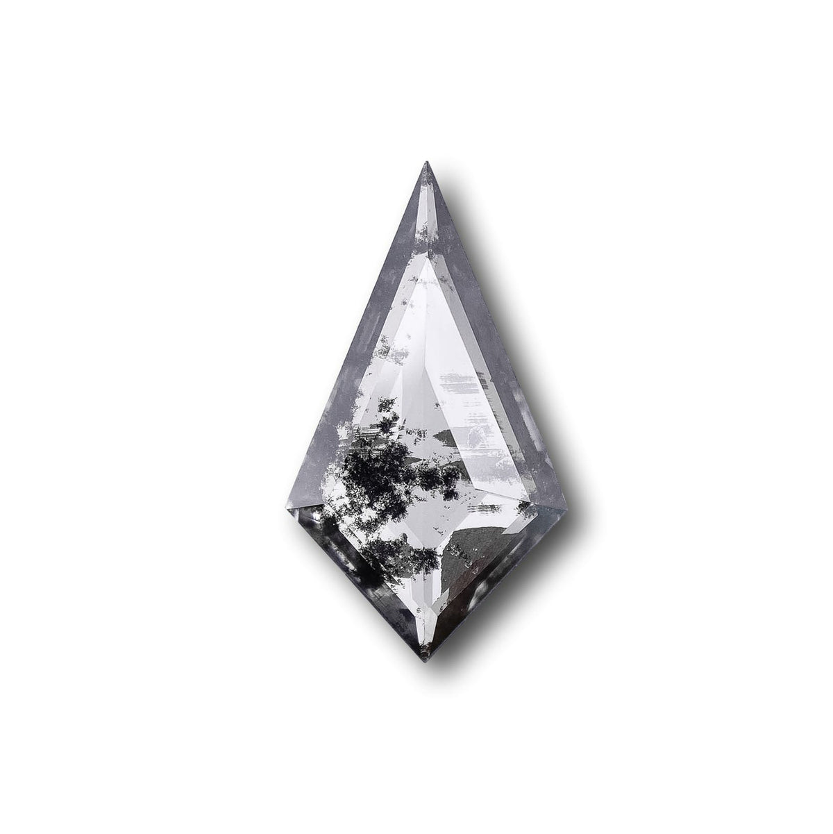 1.50ct | Salt & Pepper Kite Shape Step Cut Lab Diamond