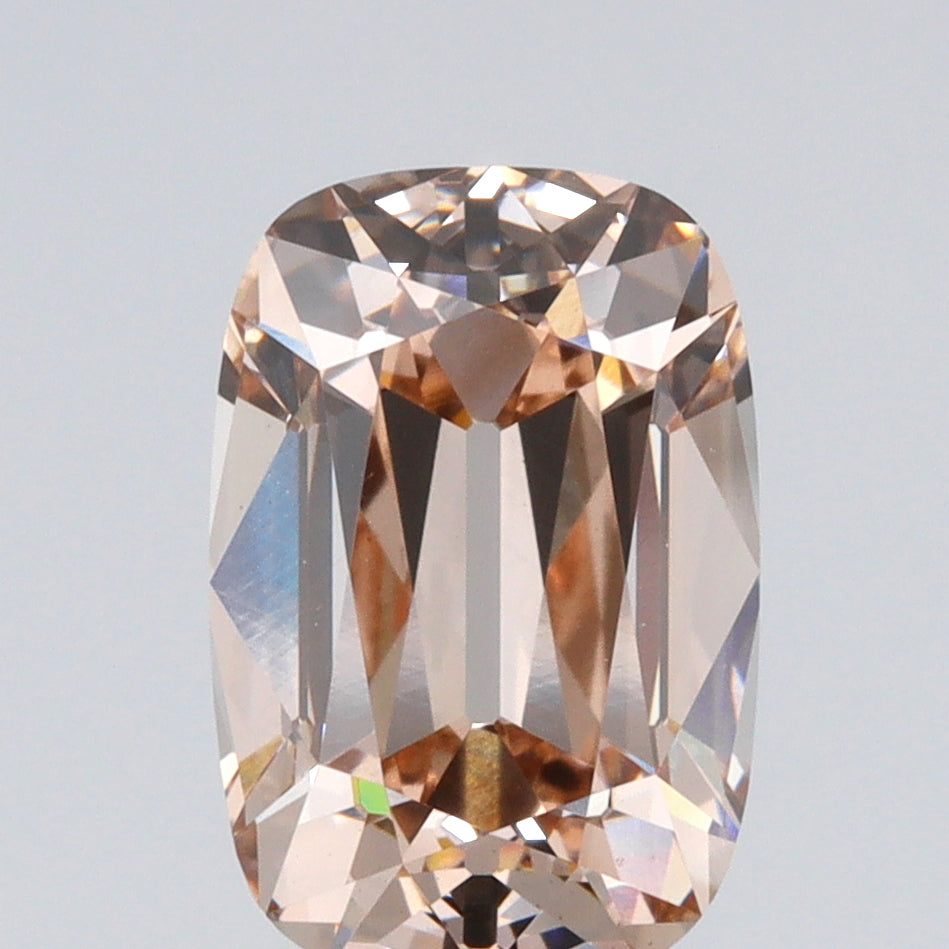 2.72ct | O-P/VS1 Champagne Cushion Shape Old Mine Cut Lab Diamond (IGI)-LITHOS Diamond