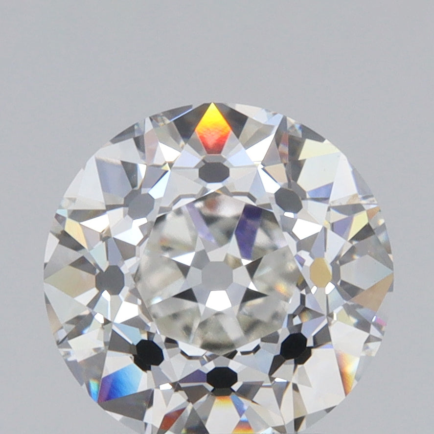 3.13ct | E/VVS2 Round Shape Old European Cut Lab Diamond (IGI)