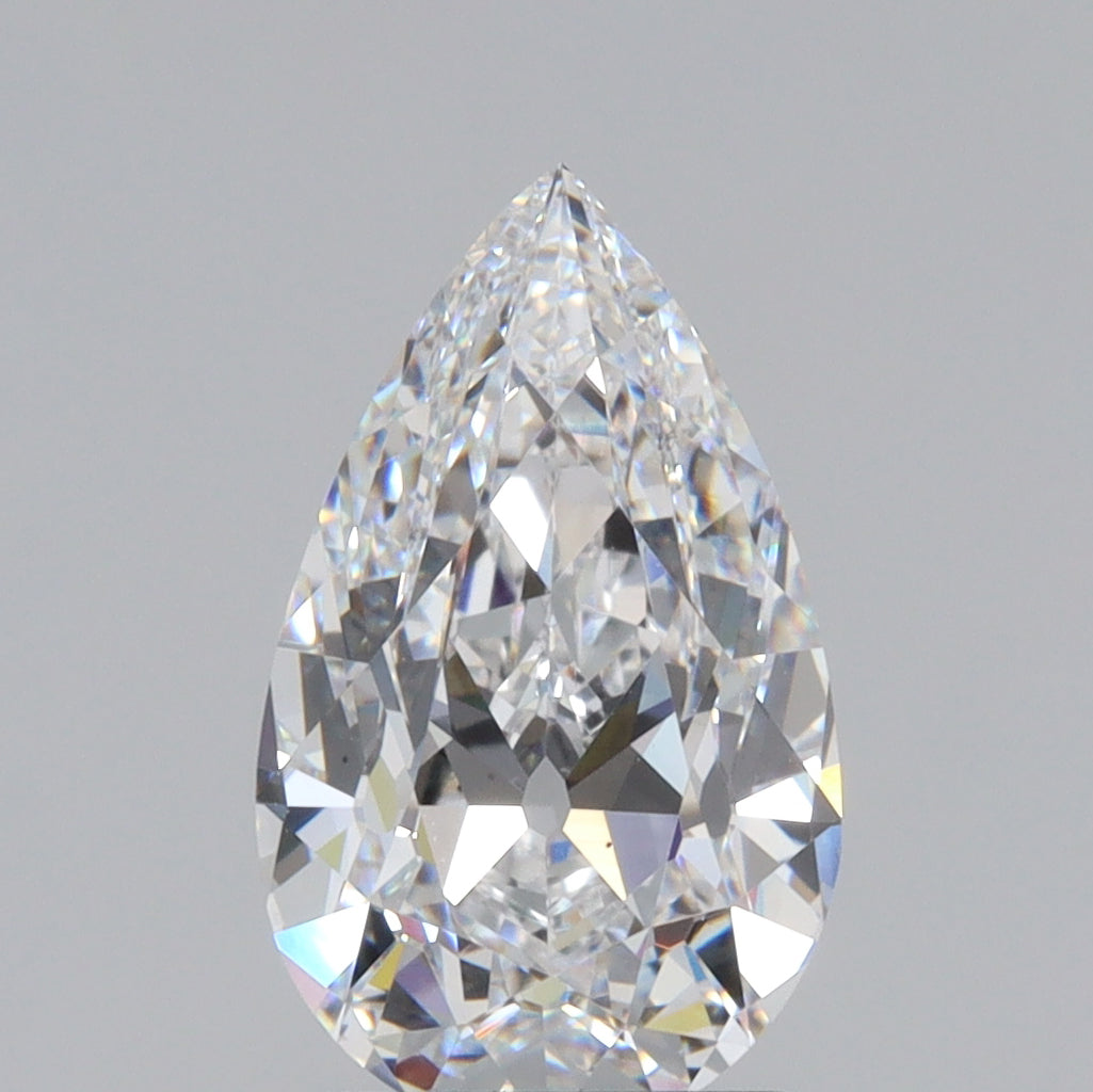 2.13ct | D/VS1 Pear Shape Old Mine Cut Lab Diamond (IGI)
