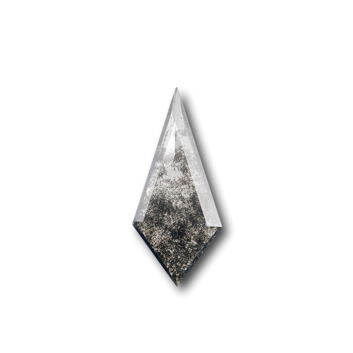 1.05ct | Salt &amp; Pepper Kite Shape Step Cut Lab Diamond
