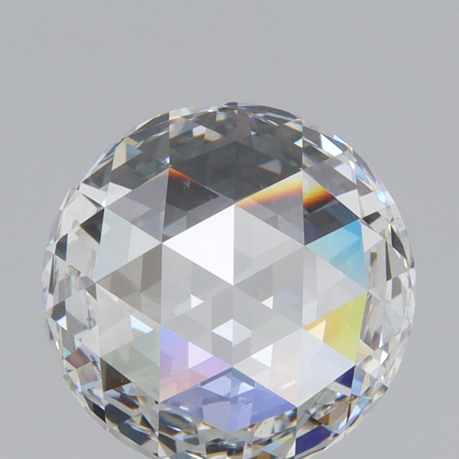 2.61ct | F/VS2 Round Shape Rose Cut Lab Diamond (IGI)