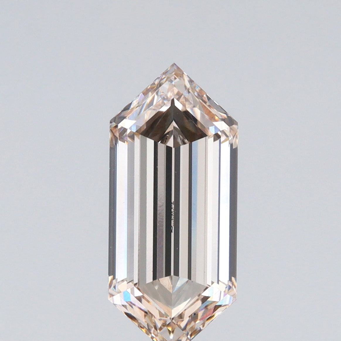 2.23ct | O-P/VVS2 Champagne Hexagon Shape Step Cut Lab Diamond (IGI)-LITHOS Diamond