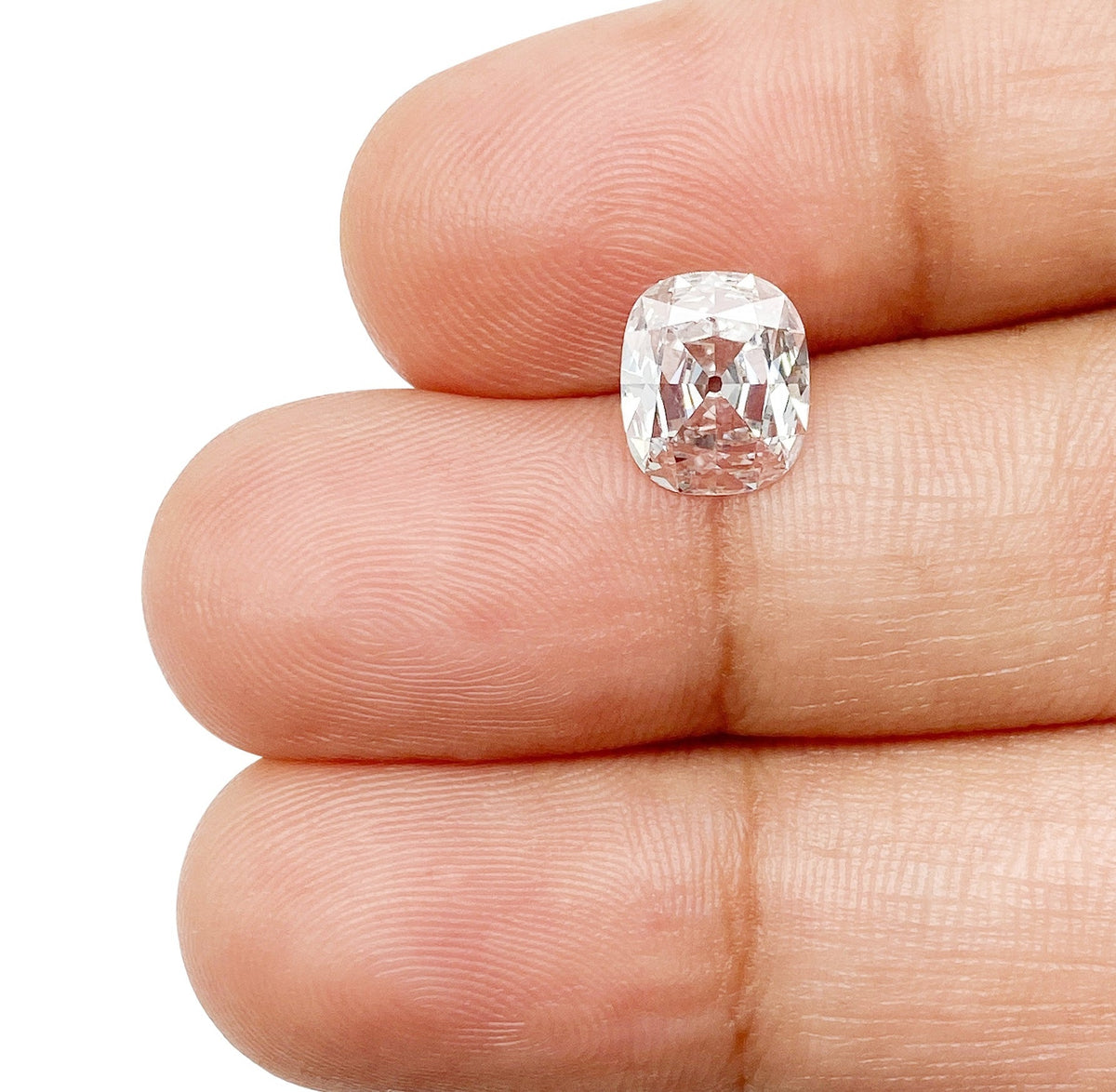 1.17ct |F/VVS2 Cushion Shape Antique Old Mine Cut Lab Diamond (IGI)-LITHOS Diamond