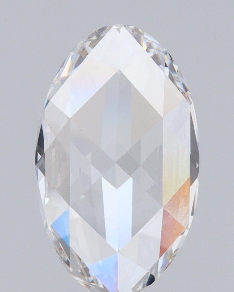 1.17ct | F/VVS2 Oval Shape Rose Cut Lab Diamond (IGI)-LITHOS Diamond