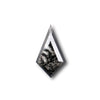 1.87ct | Salt & Pepper Kite Shape Step Cut Lab Diamond