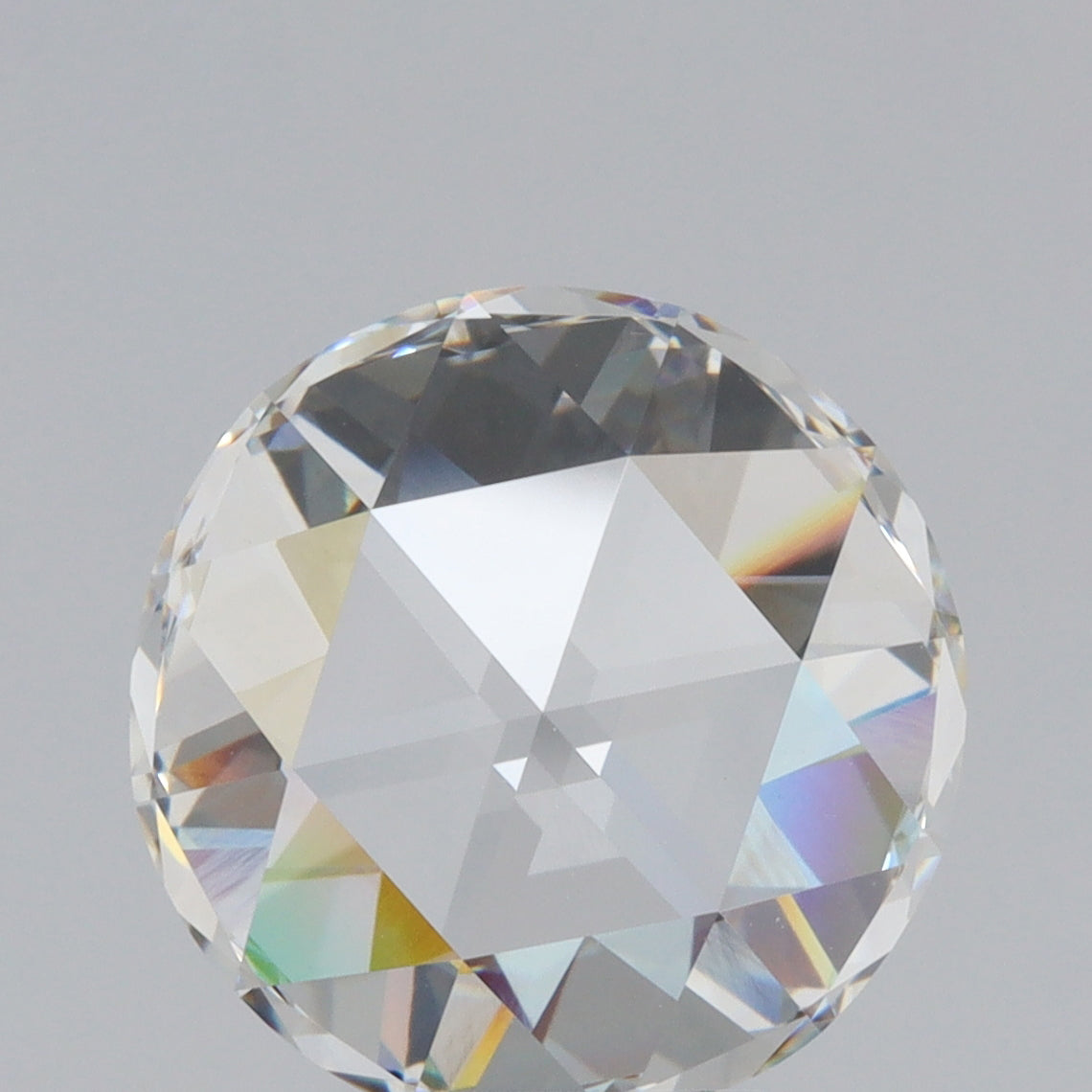 3.45ct | H/VVS2 Round Shape Rose Cut Lab Diamond (IGI)