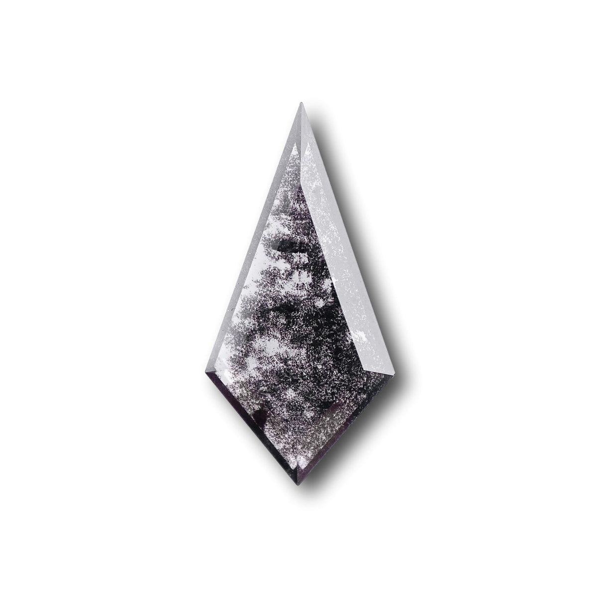 1.63ct | Salt & Pepper Kite Shape Step Cut Lab Diamond