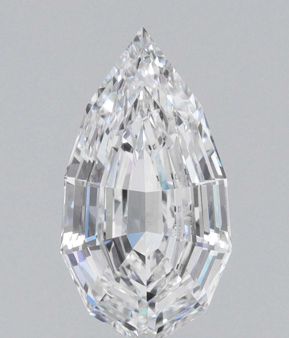 2.51ct | E/VS1 Pear Shape Step Cut Lab Diamond (IGI)