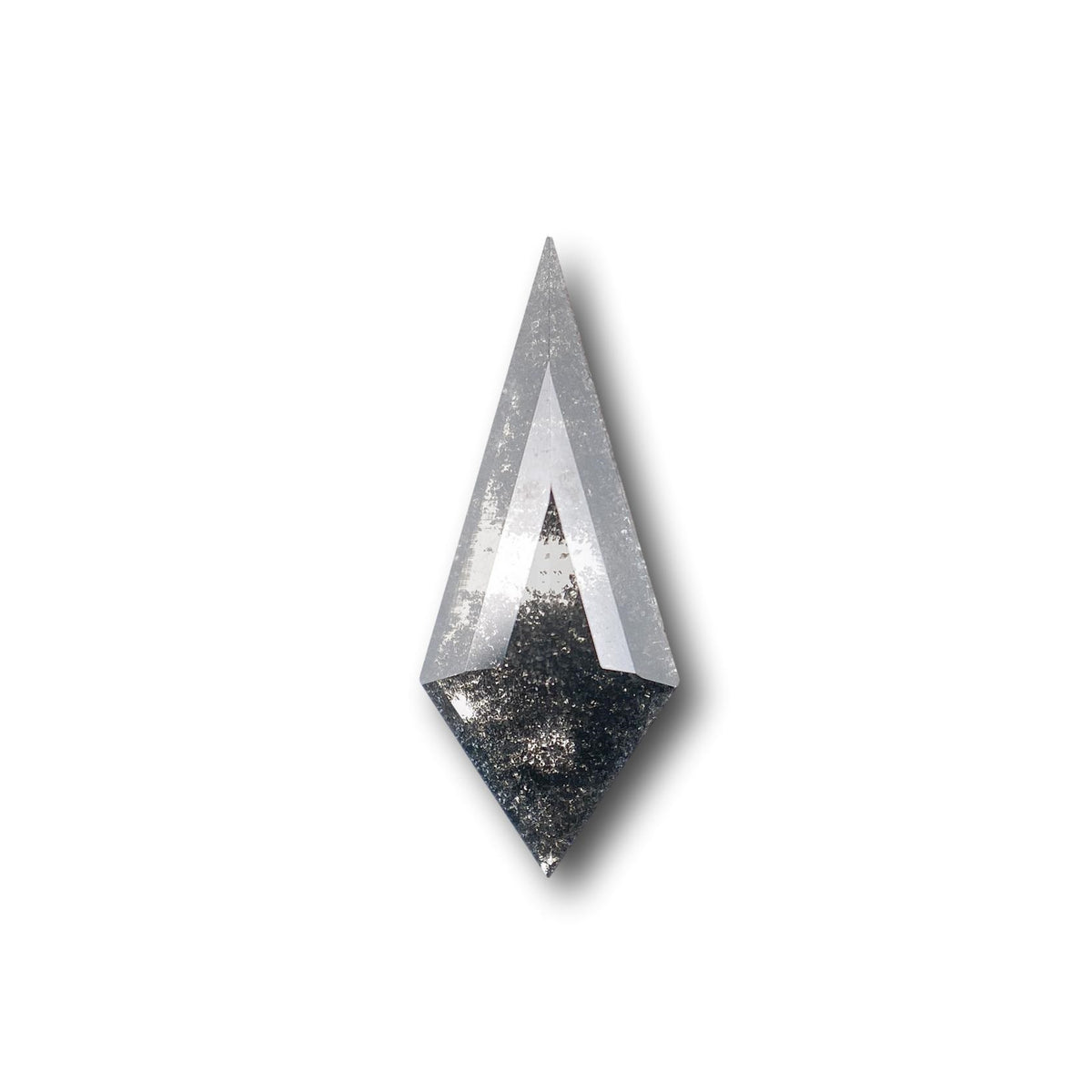 1.06ct | Salt &amp; Pepper Kite Shape Step Cut Lab Diamond