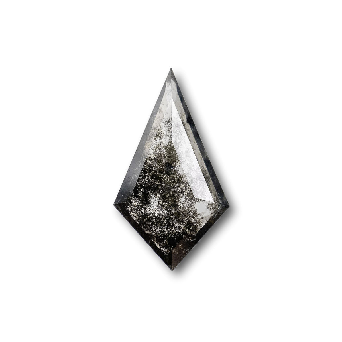 2.02ct | Salt & Pepper Kite Shape Step Cut Lab Diamond