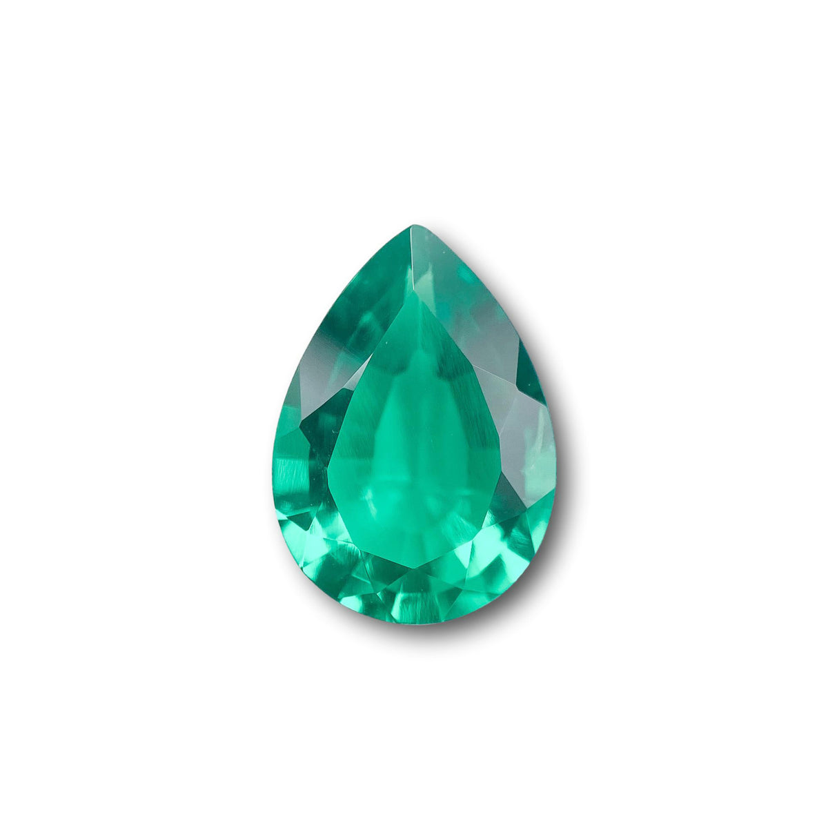 1.79ct | Brilliant Cut Pear Shape Lab Emerald