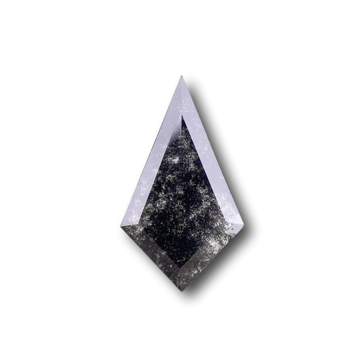 1.38ct | Salt & Pepper Kite Shape Rose Cut Lab Diamond