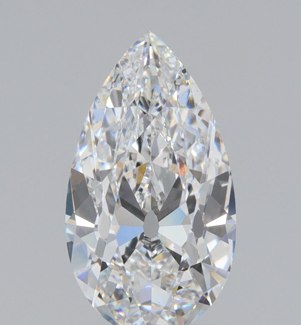 2.61ct | E/VS1 Pear Shape Old Mine Cut Lab Diamond (IGI)
