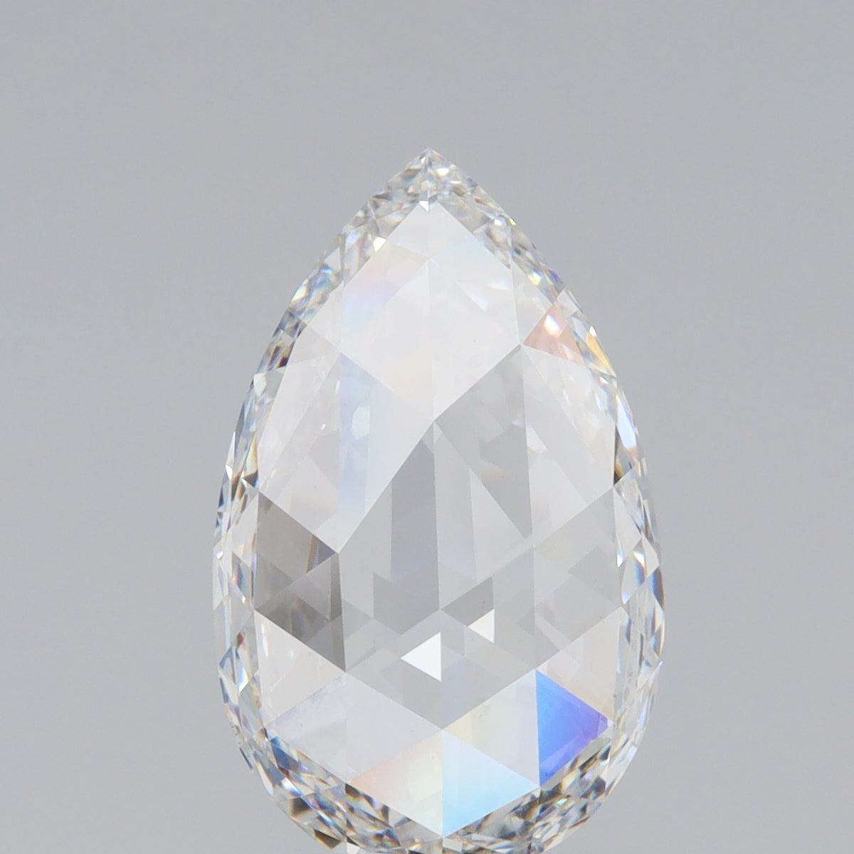 3.31ct | E/VS1 Pear Shape Rose Cut Lab Diamond (IGI)-LITHOS Diamond