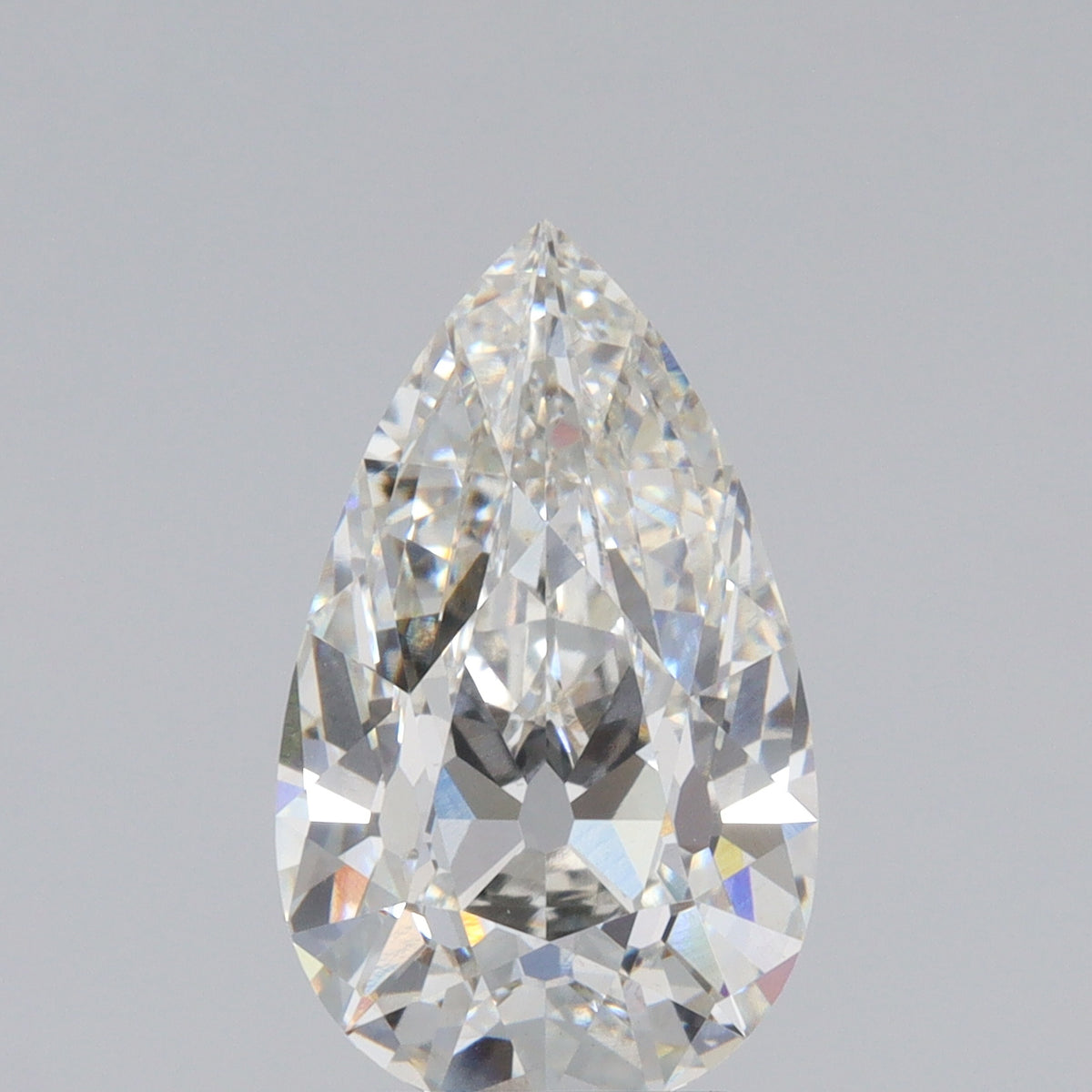 3.39ct | G/VS1 Pear Shape Old Mine Cut Lab Diamond (IGI)