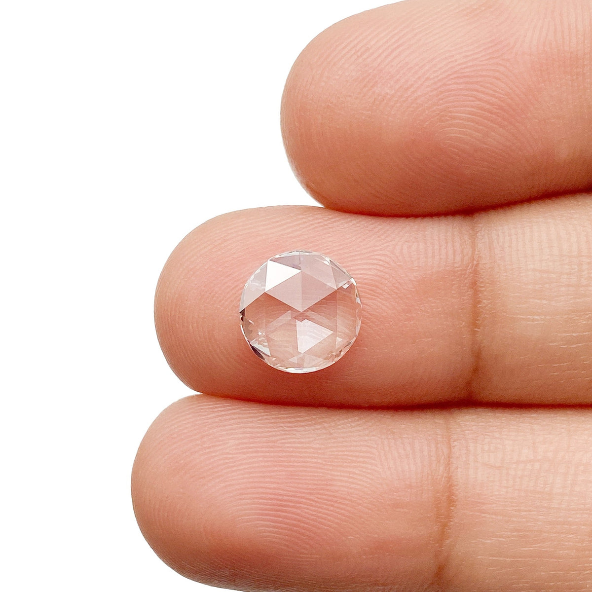 1.23ct | F/VS1 Round Shape Rose Cut Lab Diamond (IGI)-LITHOS Diamond