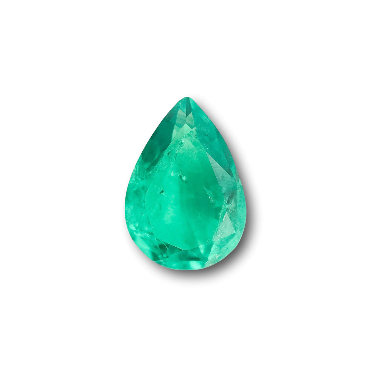 3.95ct | Brilliant Cut Pear Shape Lab Emerald