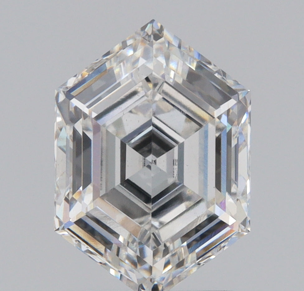 2.02ct | F/VS1 Hexagon Shape Step Cut Lab Diamond (IGI)