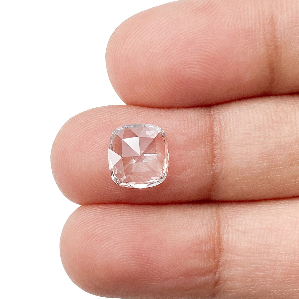 1.27ct | G/VVS2 Cushion Shape Rose Cut Lab Diamond (IGI)-LITHOS Diamond