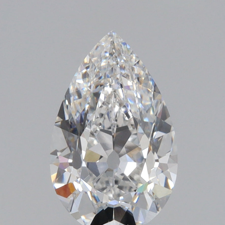 1.09ct | D/VVS2 Pear Shape Old Mine Cut Lab Diamond (IGI)