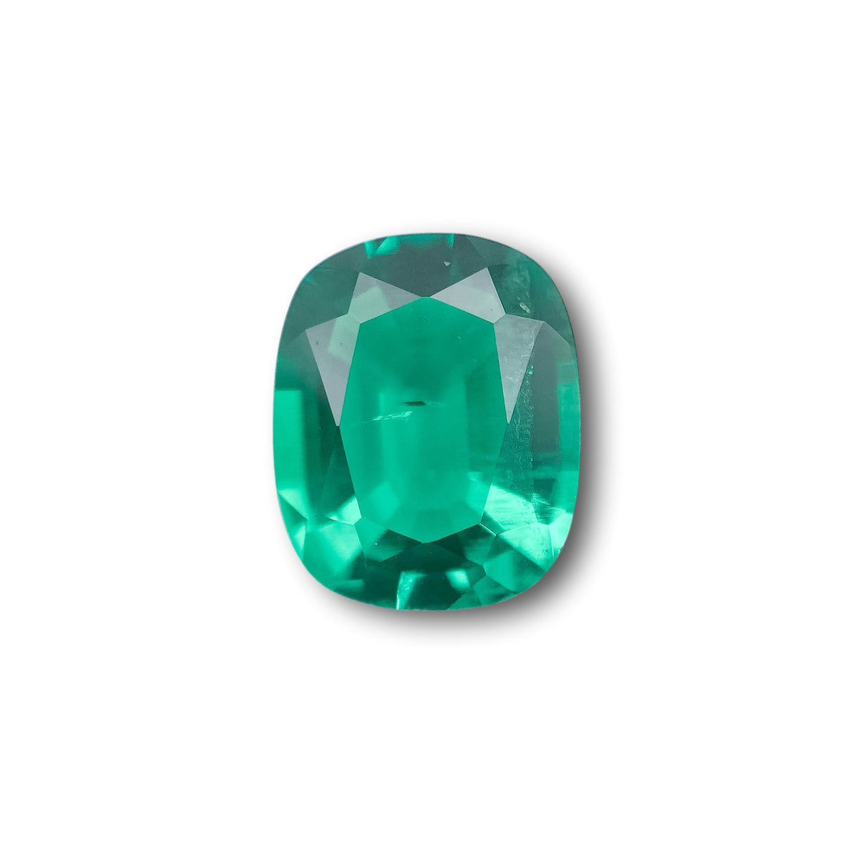 4.84ct | Brilliant Cut Cushion Shape Lab Emerald