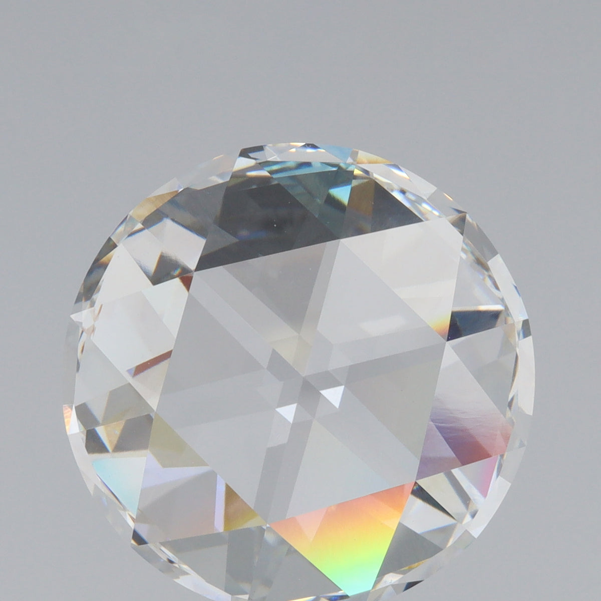 8.01ct | F/VVS2 Round Shape Rose Cut Lab Diamond (IGI)