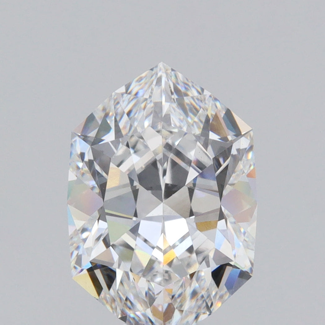 2.67ct | D/VS1 Hexagon Shape Brilliant Cut Lab Diamond (IGI)
