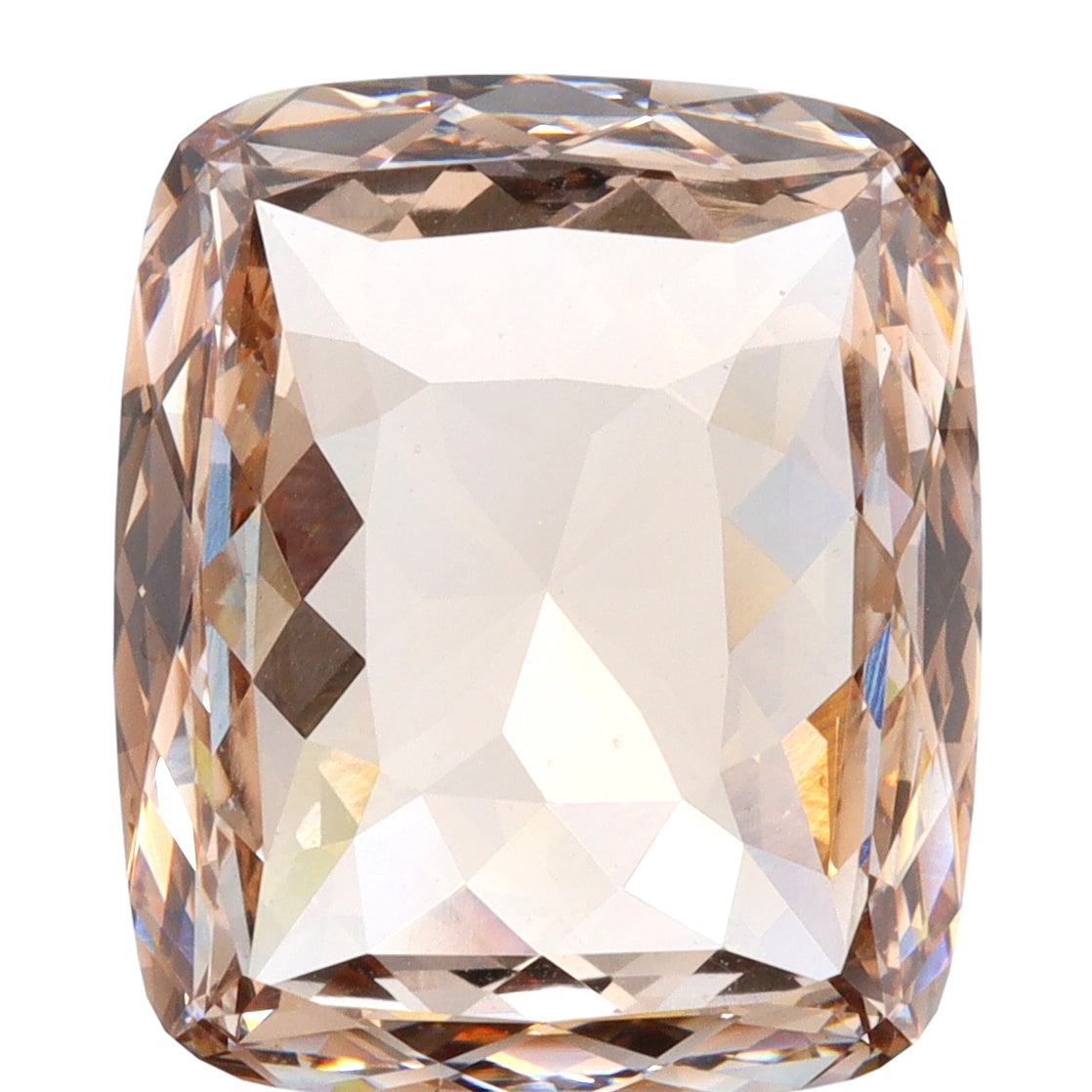 5.63ct | Champagne/VS1 Cushion Shape Rose Cut Lab Diamond