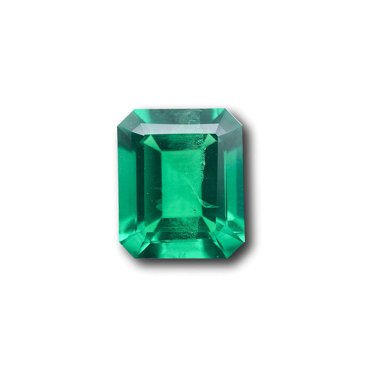 4.29ct | Step Cut Emerald Shape Lab Emerald