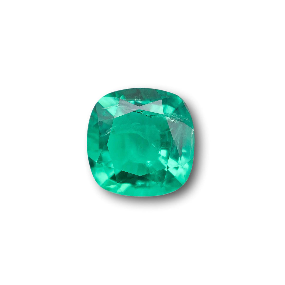 2.75ct | Brilliant Cut Cushion Shape Lab Emerald