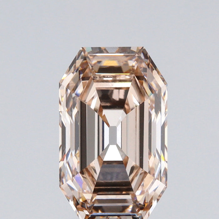 3.08ct | Q-R/VS1 Champagne Octagon Shape Step Cut Lab Diamond (IGI)