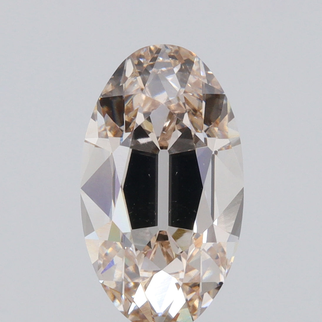 2.85ct | L/VS1 Champagne Oval Shape Old Mine Cut Lab Diamond (IGI)