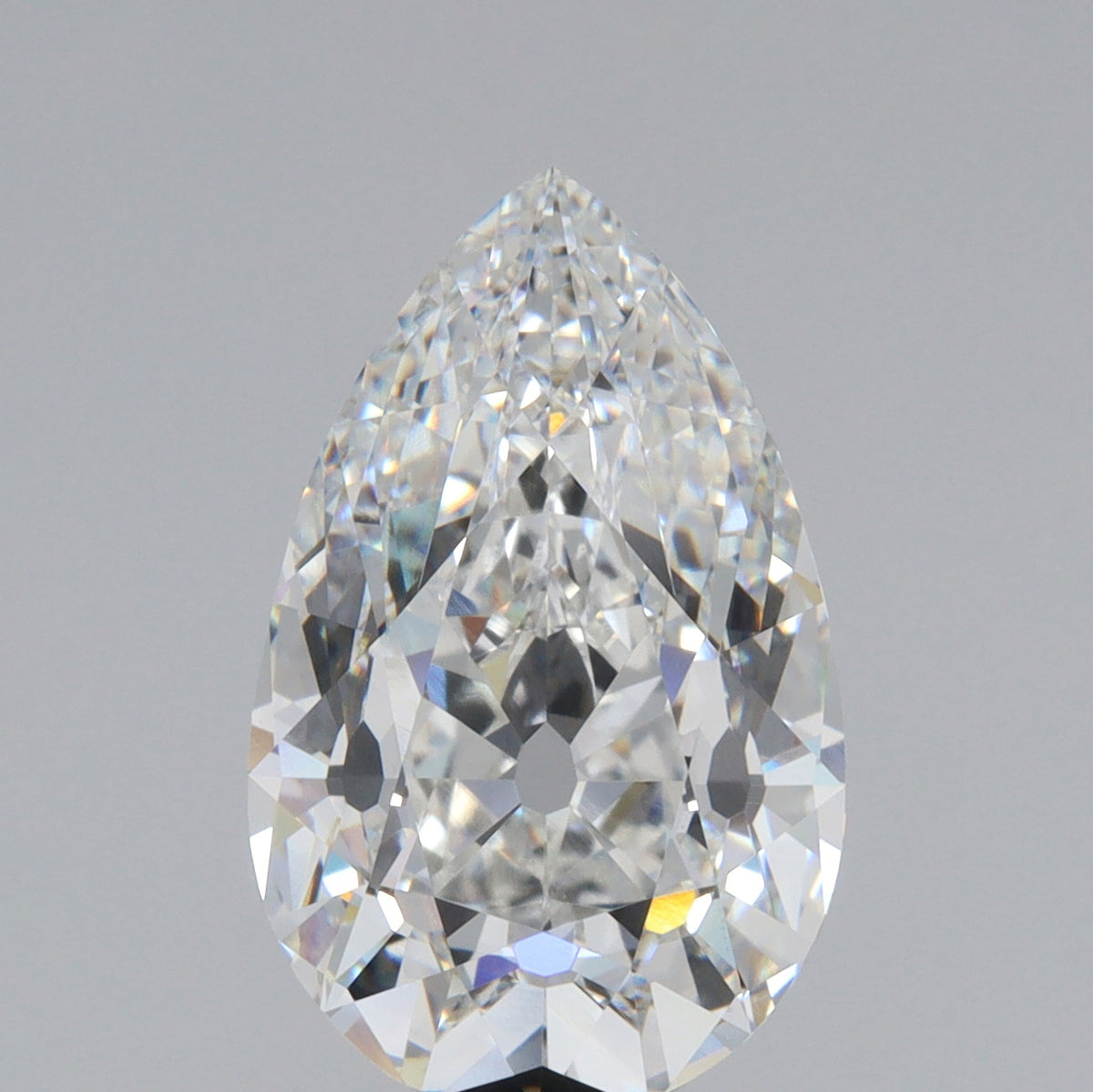 4.65ct | E/VS1 Pear Shape Old Mine Cut Lab Diamond (IGI)-LITHOS Diamond