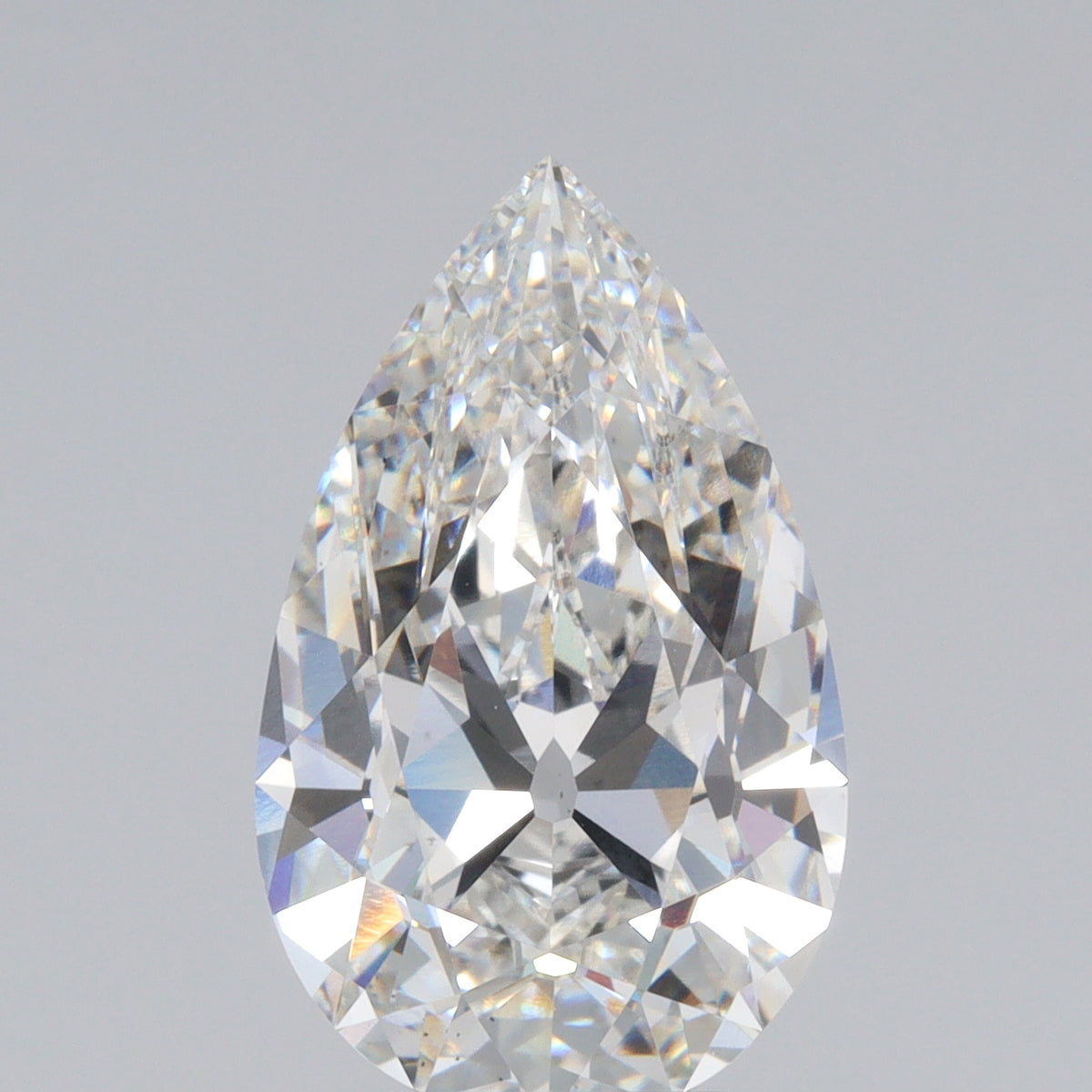 4.58ct | F/VS2 Pear Shape Old Mine Cut Lab Diamond (IGI)